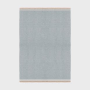 Layered Röllakan Solid wollen vloerkleed Sky blue, 140x200 cm