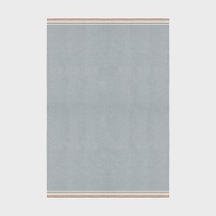 Layered Röllakan Solid wollen vloerkleed Sky blue, 300x400 cm