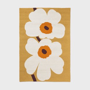 Marimekko Unikko anniversary vloerkleed outdoor Honey, 200x280 cm