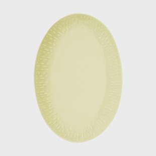 Aida Confetti ovaal bord Lemon, 25,5x36 cm