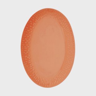 Aida Confetti ovaal bord Apricot, 25,5x36 cm