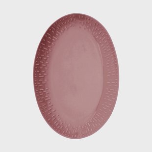 Aida Confetti ovaal bord Bordeaux, 25,5x36 cm