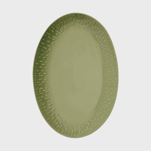 Aida Confetti ovaal bord Olive, 25,5x36 cm