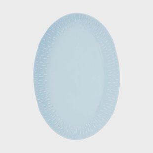 Aida Confetti ovaal bord Aqua, 25,5x36 cm