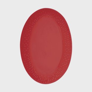 Aida Confetti ovaal bord Chili, 25,5x36 cm
