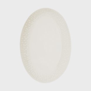 Aida Confetti ovaal bord Vanilla, 25,5x36 cm