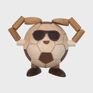 Spring Copenhagen Billy Ball voetbalfiguur Beige, 8x6,5x6,7 cm