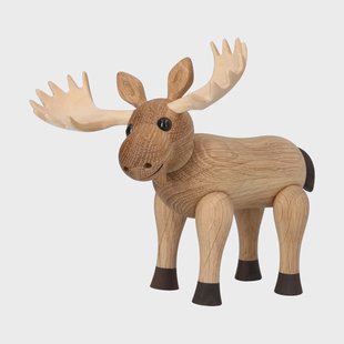 Spring Copenhagen Harald elandfiguur Beige, 15,5x13x14 cm