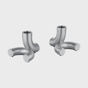 blomus Doodle kaarsenhouder 2-pack Mat roestvrij staal