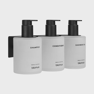 blomus Kirei glasflessen inkl. wandhouder 3-pack Wit, gelijmd