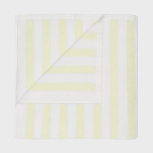 blomus Arto handdoek Wit-transparant geel, 70x140 cm
