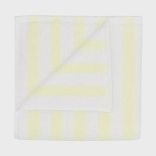 blomus Arto handdoek Wit-transparant geel, 50x100 cm