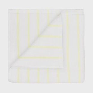 blomus Arto handdoek 2-pack, Transparant geel-wit, 30x50 cm