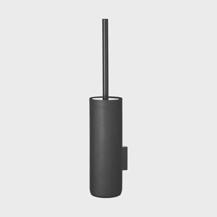 blomus Modo Rof wandbevestigde toiletborstel Zwart, Ø8,5x49 cm