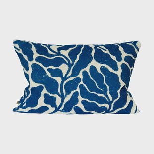 Fine Little Day Leaves kussenhoes 48x68 cm Wit-blauw