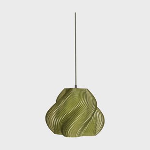 Crème Atelier Soft Serve hanglamp Olive-chroom, 02, 25 cm