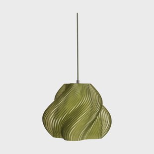 Crème Atelier Soft Serve hanglamp Olive-chroom, 03, 30 cm