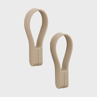 Zone Denmark Loop handdoekhanger magnetisch 2-pack camel