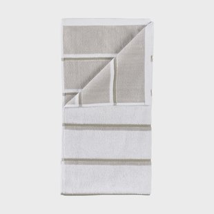Zone Denmark Sauna handdoek White-soft grey-eucalyptus, 50x100 cm