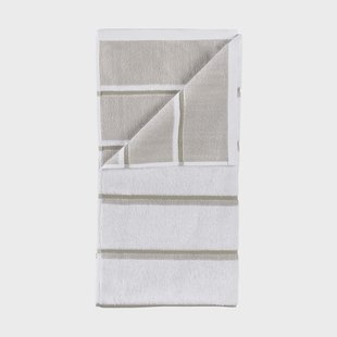 Zone Denmark Sauna handdoek White-soft grey-eucalyptus, 70x140 cm