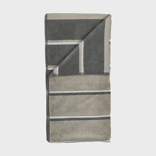 Zone Denmark Sauna handdoek Eucalyptus-olive green-soft grey, 70x140 cm