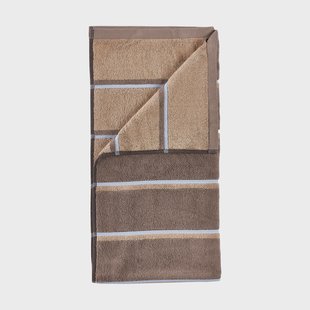 Zone Denmark Sauna handdoek Taupe-camel-sky blue, 50x100 cm