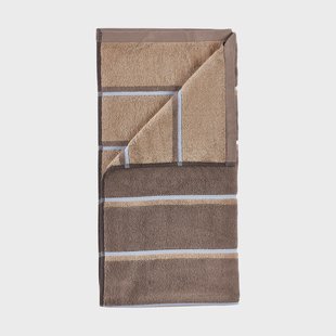Zone Denmark Sauna handdoek Taupe-camel-sky blue, 70x140 cm