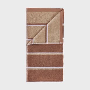 Zone Denmark Sauna handdoek Terracotta-camel-lupine, 50x100 cm