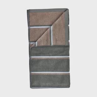 Zone Denmark Sauna handdoek Olive green-taupe-blue fog, 50x100 cm