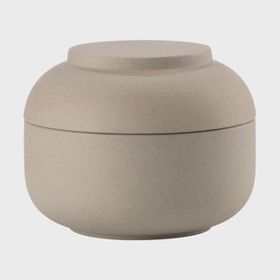 Zone Denmark Sensu pot met deksel Ø10,5x7,5 cm taupe