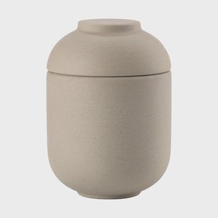 Zone Denmark Sensu pot met deksel Ø6,5x9 cm taupe