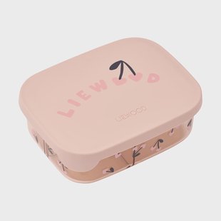 Liewood Arthur Tritan lunchtrommel 13,5x17 cm Kersenhart Liewood-roze