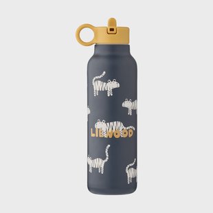 Liewood Falk waterfles 50 cl Tijger-klassiek marineblauw