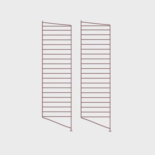 String String vloerpaneel donkerrood, 115x30 cm, 2-pack