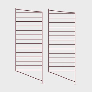 String String vloerpaneel donkerrood, 85x30 cm, 2-pack