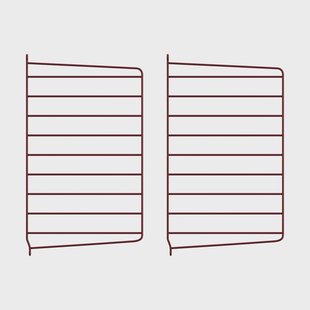String String wandpaneel donkerrood, 50x30 cm, 2-pack