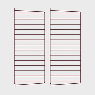 String String wandpaneel Donkerrood, 75x30 cm, 2-pack