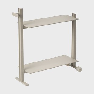 Museum Museum Trolley serveerwagen Beige, 74,5x77,5x24 cm