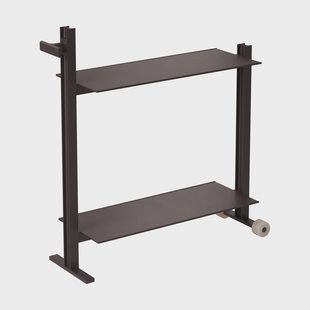 Museum Museum Trolley serveerwagen Donkerbruin, 74,5x77,5x24 cm