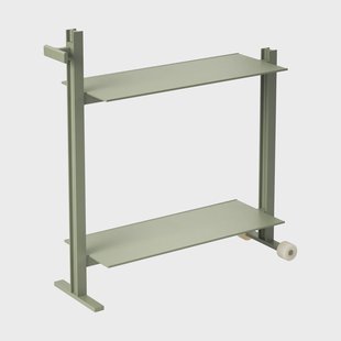 Museum Museum Trolley serveerwagen Groen, 74,5x77,5x24 cm