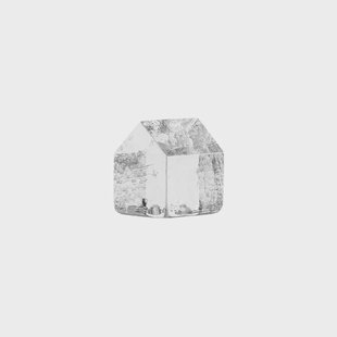 Kosta Boda Kosta huis Transparant, 7,5 cm