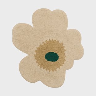 Marimekko Unikko badmat 73x74 cm Hay-sand-emerald