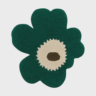 Marimekko Unikko badmat 73x74 cm Emerald-off white-mol