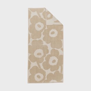 Marimekko Unikko badhanddoek 70x150 cm Off white-linnen