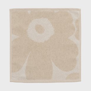 Marimekko Unikko Mini handdoek 30x30 cm Off white-linnen