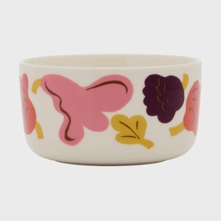 Marimekko Kukasta Kukkaan schaal White-pink-terrac-plum, 50 cl