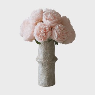 Botané Pioenrozen kunstboeket Mini, lichtroze 10 st.