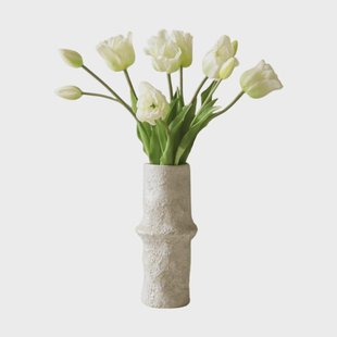 Botané Triumph tulpen kunstboeket Wit, 10 st.