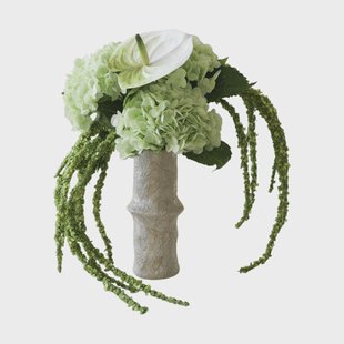 Botané Dewdrop Symphony kunstbloemboeket Hortensia-lichtgroene anthurium-amarant 6 st.