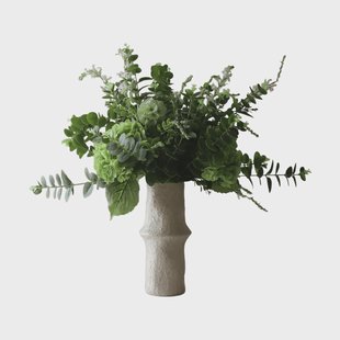 Botané Deep Green kunstboeket Hortensia-wilde bloemen-eucalyptus-duifkruidtak 15 st.